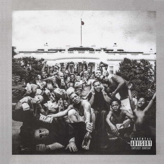 To Pimp a Butterfly album cover featuring a crowd.